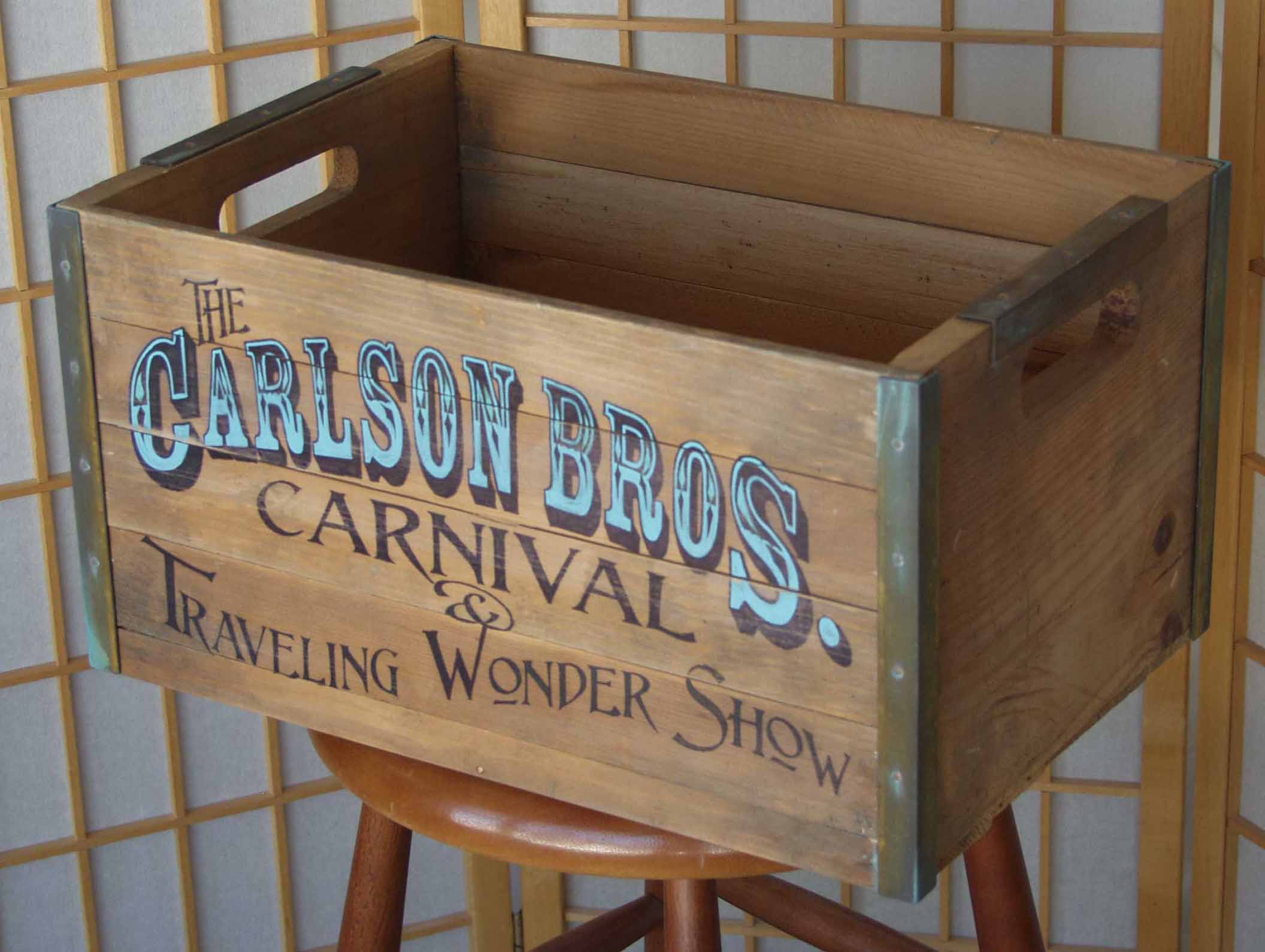 100 year-old wooden crate